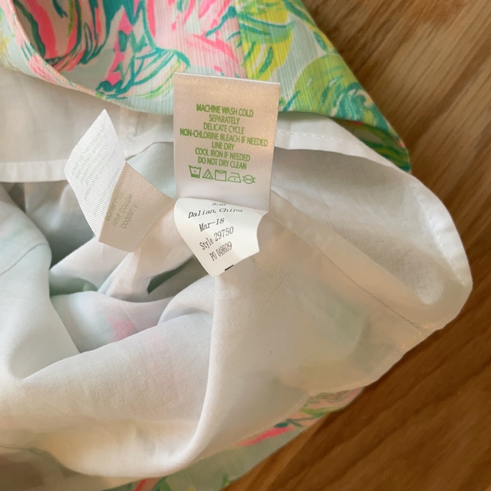 Mila Lilly Pulitzer Dress Seasalt Blue on Parade - Picture 7 of 11